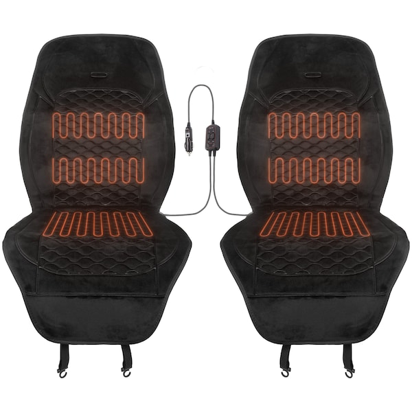 Stalwart 12V Heated Seat Covers for Cars, 2PK 75-CAR2007 - main
